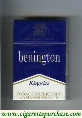 Benington blue cigarettes kingsize